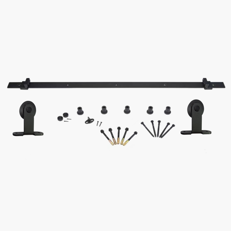 Kit de herrajes para puerta de granero de acero-LX-06